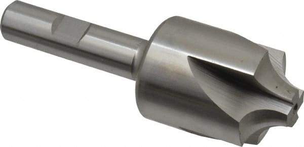 Hertel - 3/8" Radius, 1-1/4" Mill Diam, 4 Flute Cobalt Corner Rounding End Mill - Single End, Uncoated, 3-1/2" OAL, 1/2" Shank Diam - Eagle Tool & Supply