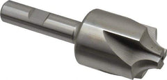 Hertel - 3/8" Radius, 1-1/4" Mill Diam, 4 Flute Cobalt Corner Rounding End Mill - Single End, Uncoated, 3-1/2" OAL, 1/2" Shank Diam - Eagle Tool & Supply