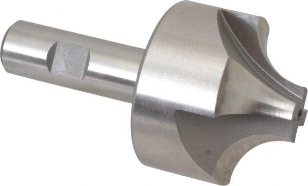 Hertel - 3/4" Radius, 2-1/4" Mill Diam, 4 Flute High Speed Steel Corner Rounding End Mill - Single End, Uncoated, 4-1/8" OAL, 3/4" Shank Diam - Eagle Tool & Supply