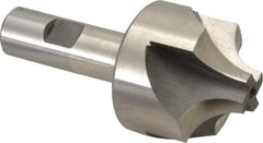 Hertel - 5/8" Radius, 1-15/16" Mill Diam, 4 Flute High Speed Steel Corner Rounding End Mill - Single End, Uncoated, 4" OAL, 3/4" Shank Diam - Eagle Tool & Supply