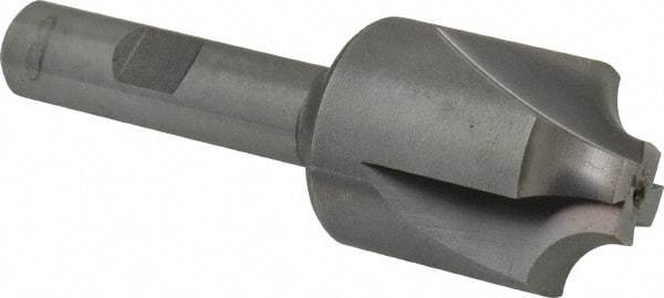 Hertel - 5/16" Radius, 1-1/8" Mill Diam, 4 Flute Cobalt Corner Rounding End Mill - Single End, Uncoated, 3-1/4" OAL, 1/2" Shank Diam - Eagle Tool & Supply