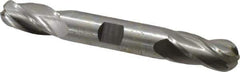 Hertel - 5/8" Diam, 1-3/8" LOC, 4 Flute High Speed Steel Ball End Mill - Uncoated, Double End, 5" OAL, 5/8" Shank Diam - Eagle Tool & Supply
