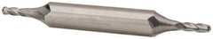 Hertel - 1/8" Diam, 3/8" LOC, 4 Flute Cobalt Ball End Mill - Uncoated, Double End, 3-1/8" OAL, 3/8" Shank Diam - Eagle Tool & Supply
