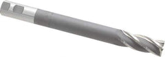 Hertel - 1", 2-1/2" LOC, 1" Shank Diam, 10-1/4" OAL, 4 Flute, High Speed Steel Square End Mill - Single End, Uncoated, Right Hand Cut - Eagle Tool & Supply