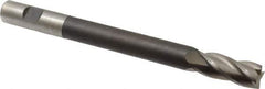 Hertel - 5/8", 1-1/2" LOC, 5/8" Shank Diam, 7-1/8" OAL, 4 Flute, High Speed Steel Square End Mill - Single End, Uncoated, Centercutting, Right Hand Cut - Eagle Tool & Supply
