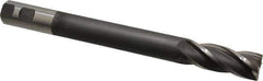 Hertel - 1", 2-1/2" LOC, 1" Shank Diam, 10-1/4" OAL, 4 Flute, High Speed Steel Square End Mill - Single End, Uncoated, Centercutting, Right Hand Cut - Eagle Tool & Supply