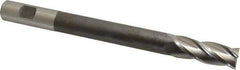 Hertel - 3/4", 2" LOC, 3/4" Shank Diam, 8-1/4" OAL, 4 Flute, High Speed Steel Square End Mill - Single End, Uncoated, Right Hand Cut - Eagle Tool & Supply