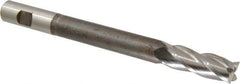 Hertel - 3/4", 2" LOC, 3/4" Shank Diam, 8-1/4" OAL, 4 Flute, High Speed Steel Square End Mill - Single End, Uncoated, Centercutting, Right Hand Cut - Eagle Tool & Supply