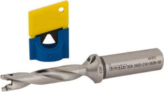 Iscar - 0.433" to 0.449" Diam, 5xD, 2.16" Max Depth, 5/8" Shank Diam, 4.71" OAL, Replaceable-Tip Drill - FCP, ICK, ICK-2M, ICM, ICN, ICP, iCP-2M Insert, 11 Seat Size, 79589156 Toolholder, Series SumoCham - Eagle Tool & Supply