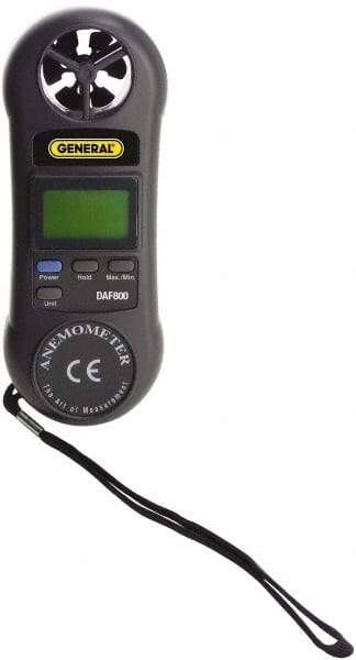 General - 0 to 3,000 Ft./Min Air Airflow Meter - 94°F Max - Eagle Tool & Supply