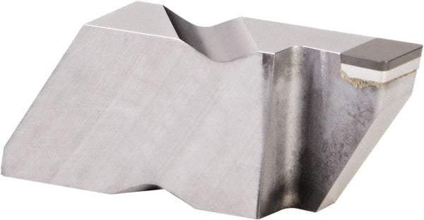 Kennametal - 4189NG EST Grade KB1630, 4.8mm Cutting Width PCBN Grooving Insert - 6.35mm Max Depth of Cut, Right Hand, 0.57mm Corner Radius, Uncoated - Eagle Tool & Supply