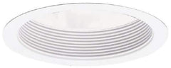 Cooper Lighting - 7-3/4 Inch Wide, Water Resistant, White Fixture Baffle Trim - H270ICAT, H270RICAT, H271ICAT, H271RICAT, H272ICAT, H272RICAT, H273ICAT1D and H273RICAT1D Recessed Housing, UL/cUL Wet Location Listed - Eagle Tool & Supply