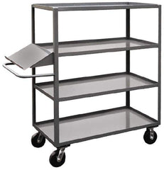 Jamco - 3,000 Lb Capacity, 24" Wide x 48" Long x 60" High Order Picking Cart - 4 Shelf, Steel - Eagle Tool & Supply