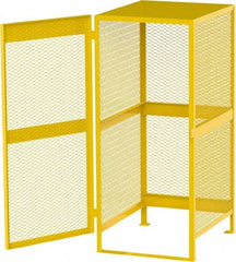 Jamco - Gas Cylinder Storage Cabinet - Steel, 33" Wide x 38" Deep x 70" High, Safety Yellow - Eagle Tool & Supply