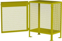Jamco - 1 Shelf Gas Cylinder Storage Cabinet - Steel, 18" Wide x 30" Deep x 35" High, Safety Yellow - Eagle Tool & Supply