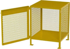Jamco - 1 Shelf Gas Cylinder Storage Cabinet - Steel, 30" Wide x 30" Deep x 35" High, Safety Yellow - Eagle Tool & Supply