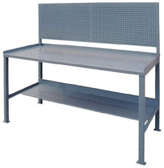 Jamco - 72 Wide x 30" Deep x 35" High, Steel Workbench - Comfort Edge, Fixed Legs - Eagle Tool & Supply