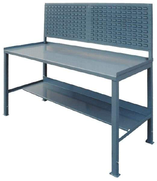 Jamco - 72 Wide x 30" Deep x 35" High, Steel Workbench - Comfort Edge, Fixed Legs - Eagle Tool & Supply