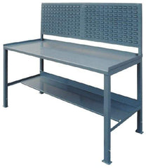 Jamco - 60 Wide x 30" Deep x 35" High, Steel Workbench - Comfort Edge, Fixed Legs - Eagle Tool & Supply