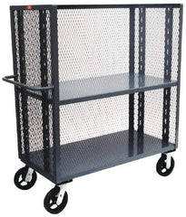 Jamco - 3,000 Lb Capacity, 24" Wide x 48" Long x 57-1/2" High Standard Utility Cart - 2 Shelf, Steel - Eagle Tool & Supply