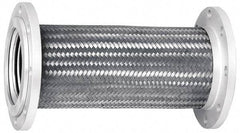 Mason Ind. - 3" Pipe, Braided Stainless Steel Single Arch Hose Pipe Expansion Joint - 18" Long, 280 Max psi, Flanged - Eagle Tool & Supply