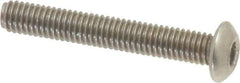 Value Collection - M3x0.50 Metric Coarse Hex Socket Drive, Button Screw - Grade 18-8 & Austenitic A2 Stainless Steel, Uncoated, Partially Threaded, 20mm Length Under Head - Eagle Tool & Supply