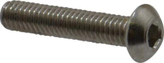 Value Collection - M4x0.70 Metric Coarse Hex Socket Drive, Button Screw - Grade 18-8 & Austenitic A2 Stainless Steel, Uncoated, Fully Threaded, 20mm Length Under Head - Eagle Tool & Supply