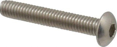 Value Collection - M4x0.70 Metric Coarse Hex Socket Drive, Button Screw - Grade 18-8 & Austenitic A2 Stainless Steel, Uncoated, Partially Threaded, 25mm Length Under Head - Eagle Tool & Supply