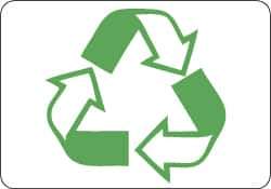 NMC - 10" Long x 14" Wide, Pressure-Sensitive Vinyl Safety Sign - Rectangle, 0.004" Thick, Use for Restroom, Janitorial & Housekeeping - Eagle Tool & Supply