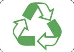 NMC - 10" Long x 14" Wide, Pressure-Sensitive Vinyl Safety Sign - Rectangle, 0.004" Thick, Use for Restroom, Janitorial & Housekeeping - Eagle Tool & Supply