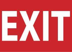 NMC - Exit, Plastic Exit Sign - 14" Wide x 10" High - Eagle Tool & Supply
