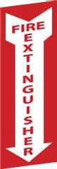 NMC - Fire Extinguisher, Plastic Fire Sign - 4" Wide x 12" High - Eagle Tool & Supply