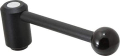 KIPP - 1/2-13, 1.3" Hub Diam, Steel Heavy Duty Adjustable Tension Lever with Internal Thread - 5.3" OAL, 1.85" High, 0.91" Hole Depth - Eagle Tool & Supply