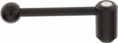 KIPP - 5/8-11, 1.3" Hub Diam, Steel Heavy Duty Adjustable Tension Lever with Internal Thread - 5.3" OAL, 1.85" High, 0.91" Hole Depth - Eagle Tool & Supply