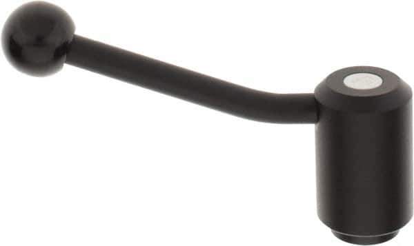 KIPP - M24 x 3.0, 1.61" Hub Diam, Steel Heavy Duty Adjustable Tension Lever with Internal Thread - 5.06" OAL, 1.85" High, 1.06" Hole Depth - Eagle Tool & Supply