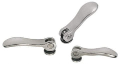 KIPP - M5 x 0.8, 0.59" Hub Diam, Stainless Steel Adjustable Clamping Handle - Eagle Tool & Supply