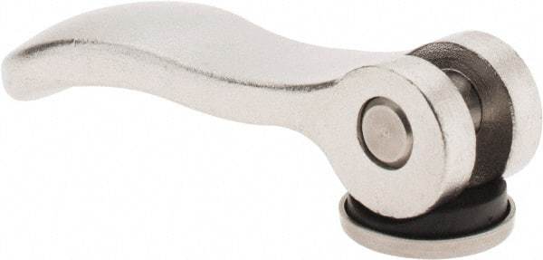 KIPP - M8 x 1.25, 0.94" Hub Diam, Stainless Steel Adjustable Clamping Handle - Eagle Tool & Supply