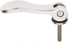 KIPP - 5/16-18, 1.06" Hub Diam, Stainless Steel Adjustable Clamping Handle - 1.57" Stud Length - Eagle Tool & Supply