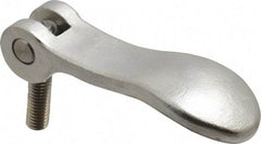 KIPP - 3/8-16, 1.06" Hub Diam, Stainless Steel Adjustable Clamping Handle - 0.99" Stud Length - Eagle Tool & Supply