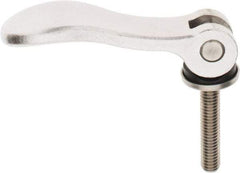 KIPP - 3/8-16, 1.06" Hub Diam, Stainless Steel Adjustable Clamping Handle - 1.96" Stud Length - Eagle Tool & Supply