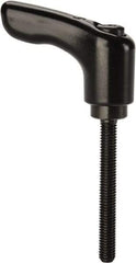 KIPP - #10-32, 0.55" Hub Diam, Zinc Die Cast (Steel Components) Threaded Stud Adjustable Clamping Handle - 1.57" Stud Length, 1.85" OAL, 1.22" High - Eagle Tool & Supply