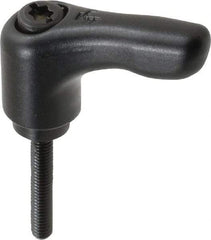 KIPP - M4 x 0.7, 13mm Hub Diam, Zinc Die Cast (Steel Components) Threaded Stud Adjustable Clamping Handle - 25mm Stud Length, 47mm OAL, 31mm High - Eagle Tool & Supply