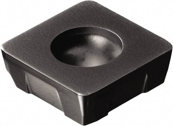 Sandvik Coromant - R210090412 KM Grade 3040 Carbide Milling Insert - TiCN/Al2O3 Finish, 4mm Thick, 9.4mm Inscribed Circle, 1mm Corner Radius - Eagle Tool & Supply