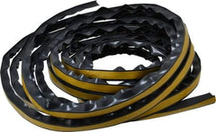 Pemko - 20' Long x 1/2" Wide, Adhesive Perimeter Gasketing Weatherstripping - 1-3/4" Door Thickness, Silicone, Dark Brown Finish - Eagle Tool & Supply