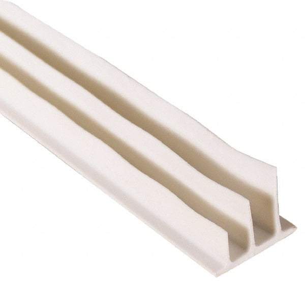 Pemko - 20' Long x 1/2" Wide, Adhesive Perimeter Gasketing Weatherstripping - 1-3/4" Door Thickness, Silicone, White Finish - Eagle Tool & Supply