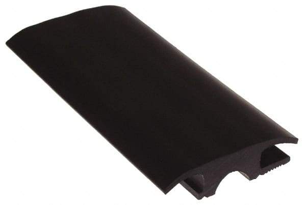 Pemko - 36" Long x 2-3/4" Wide x 23/32" High, Carpet-Tile Threshold - Vinyl Black Finish - Eagle Tool & Supply