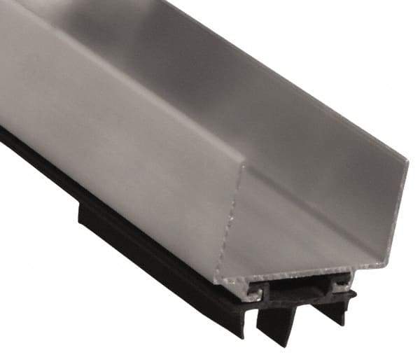 Pemko - Door Bottom Shoe Sweeps & Seal - Vinyl, 1-13/16" High, Mill Finish Aluminum Coated - Eagle Tool & Supply