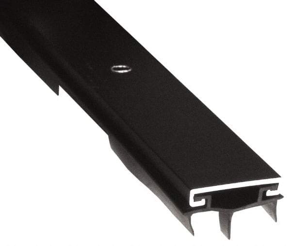 Pemko - Door Bottom Shoe Sweeps & Seal - Vinyl, 11/16" High, Dark Bronze Anodized Aluminum Coated - Eagle Tool & Supply