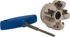 Iscar - 2" Cut Diam, 3/4" Arbor Hole, 0.276" Max Depth of Cut, 45° Indexable Chamfer & Angle Face Mill - 5 Inserts, S845 SX.U 16.. Insert, Right Hand Cut, 5 Flutes, Through Coolant, Series Helido - Eagle Tool & Supply