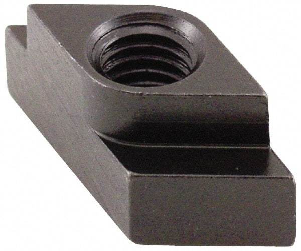 Gibraltar - 3/4-10 Blind Tapped Quarter Turn T Slot Nut - 1" Slot Width, 1 x 0.615" Base Width x Height, 1-3/4 x 1" OAL x Height - Eagle Tool & Supply